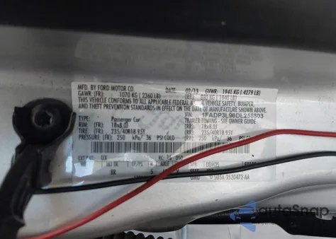 2013 Ford Focus St из США, поврежденный, VIN 1FADP3L96DL258803